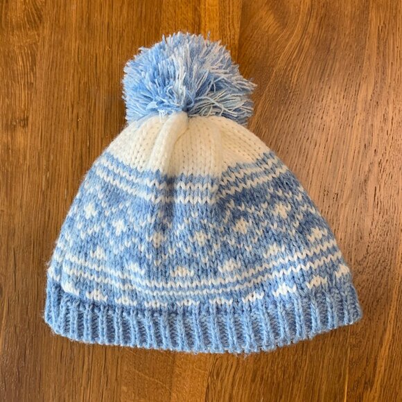 NUTMEG UK Knit Baby Hat & Mittens Set 3-6 Mos Infant Fleece Lined Bundle Purple - Picture 2 of 8